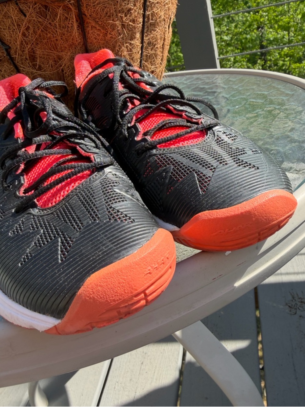 ASICS Gel Solution Speed 3 Red Black Silver Tennis Running Pickleball Shoe 8.5 - Picture 6 of 14
